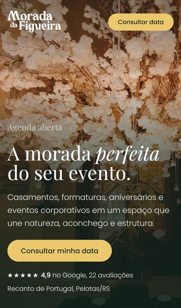 Página inicial do site Morada da Figueira